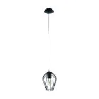 Eglo Colgante De Luz Newtown Acero Negro | IP20 - Apta para 1x E27 