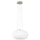 Eglo Colgante De Luz Optica Acero Níquel Satinado | Apta para 2x E27