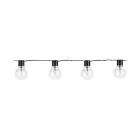 Eglo LED Luces de cadena Partaj Negro 4.5M - 830 Luz Cálida | incl. 16 Fuentes de luz