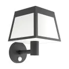 Eglo Luz De Pared Altilia Solar Negro 7W 800lm - 830 Luz Cálida | IP65 - Sensor De Movimiento